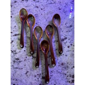 Sango Nova Brown 4933  Spoons Set Of 6